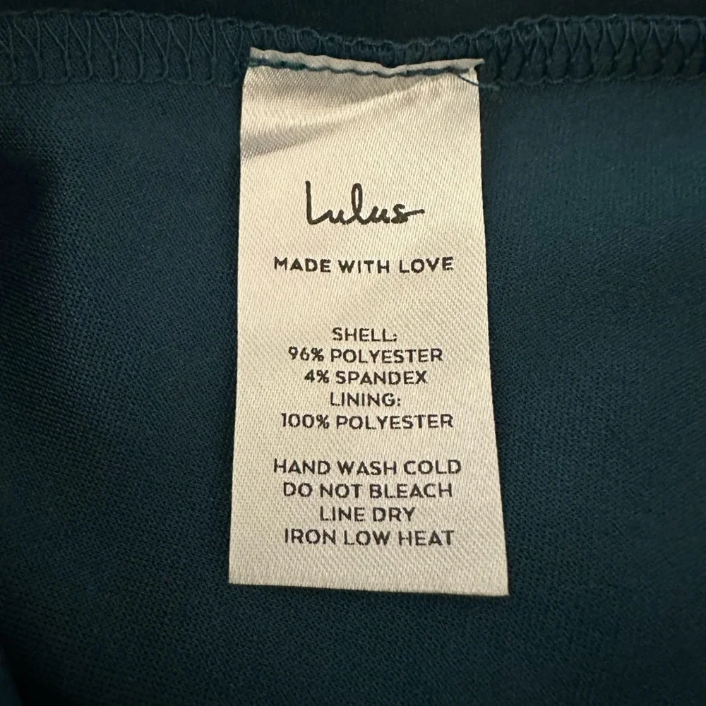 Lulus New Teal Blue Forever Your Girl Bodycon Sleeveless Mini Dress Women’s M - Picture 8 of 9